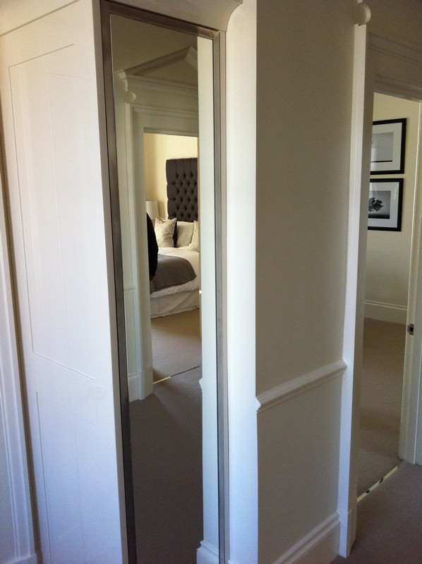 Full-length wardrobe mirror fitted in Camberwell home