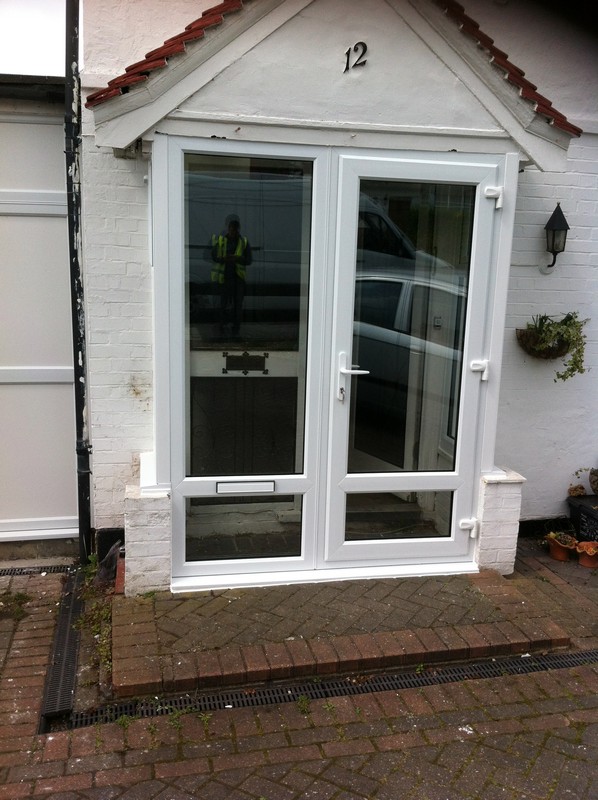 uPVC French doors fitted as front entrance in Camberwell